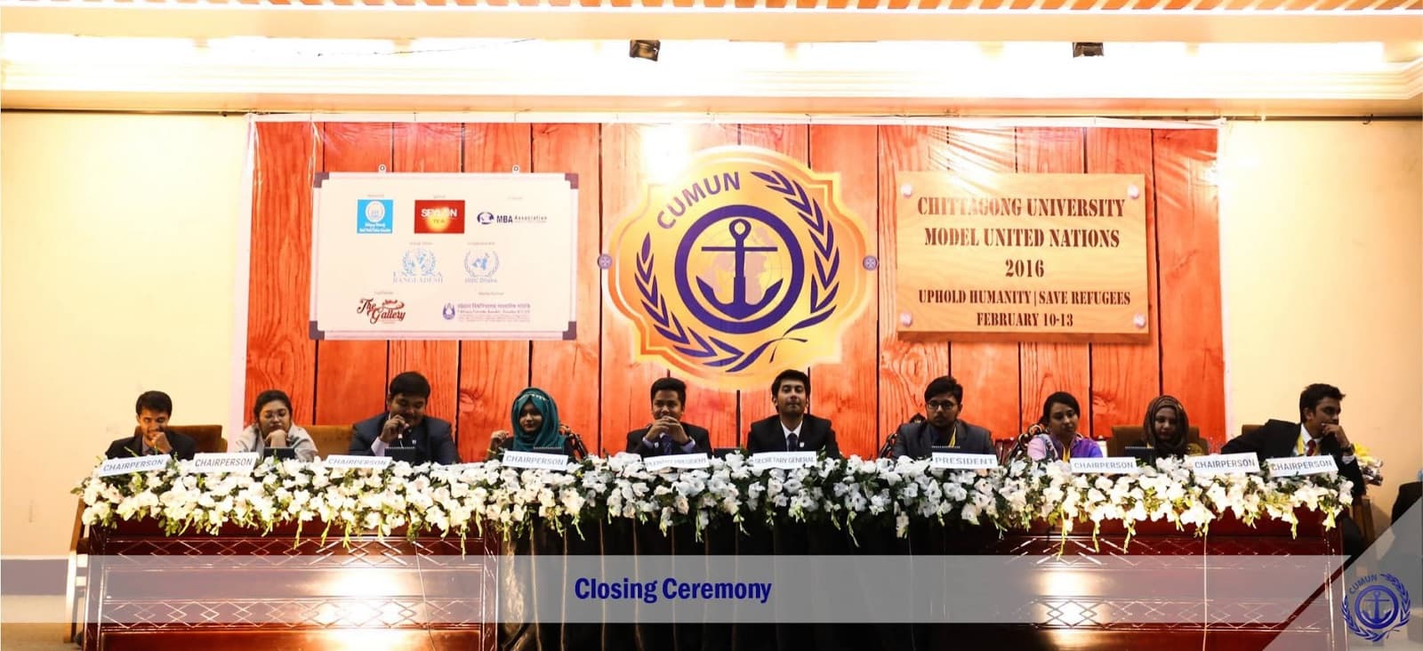 CUMUN 2016 closing ceremony